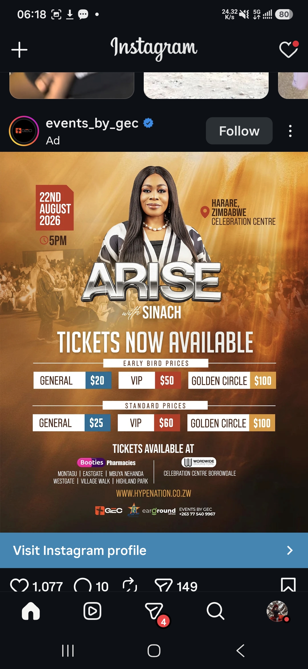 ARISE with Sinach