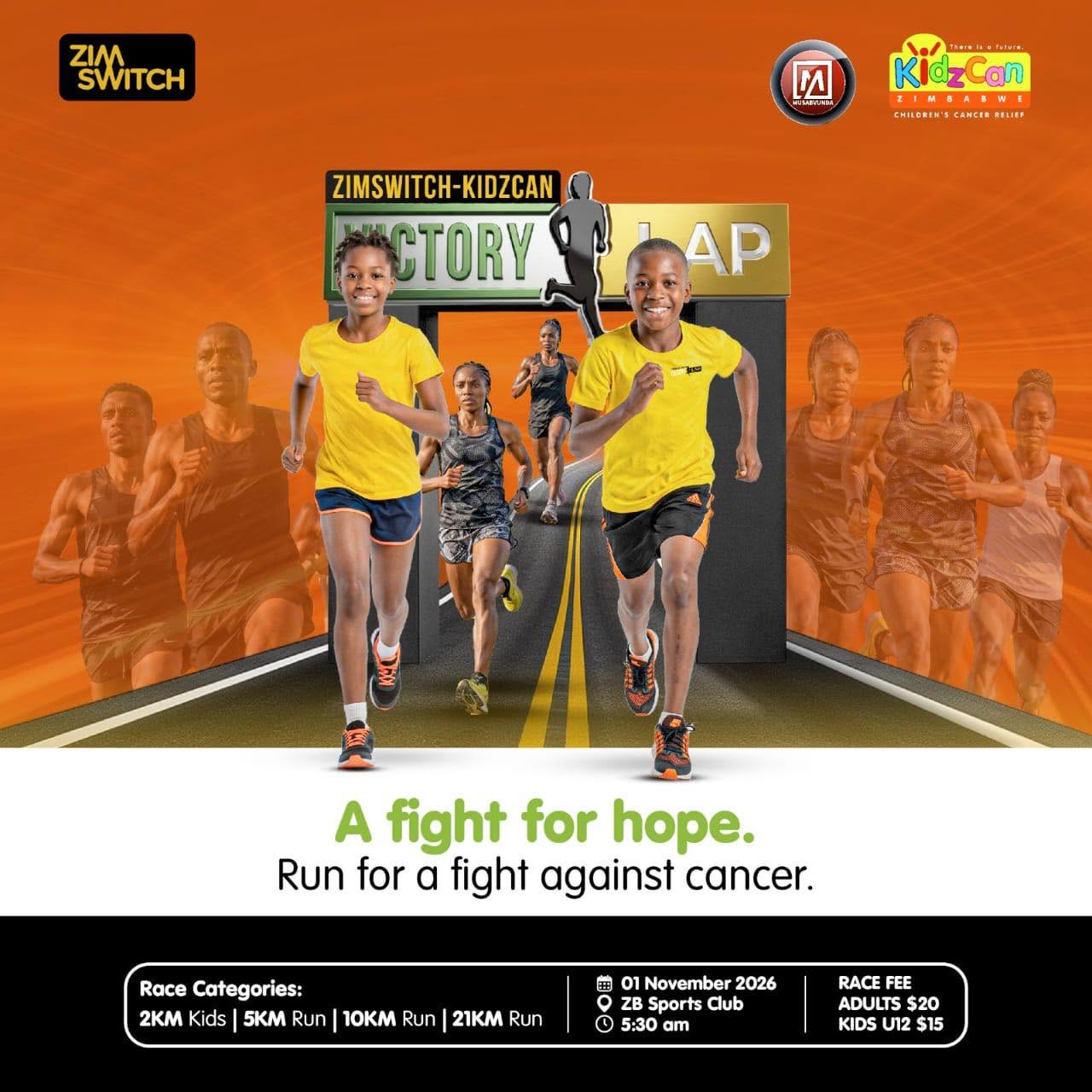 Zimswitch Kidzcan Victory Lap Run